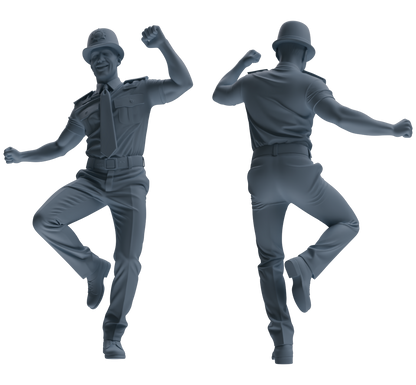 MRY-SFW LYGR807 Modern British Police Six-Person Dancing Group
