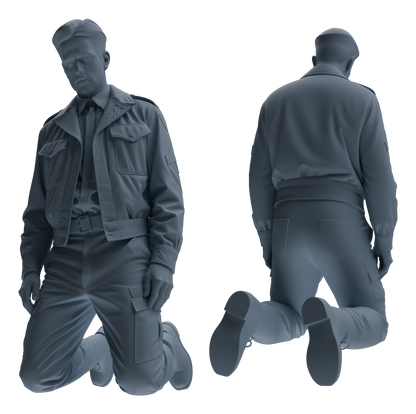 MRY-SFW LYGR596 Historical WWII U.S. Army Six-Person Command Group