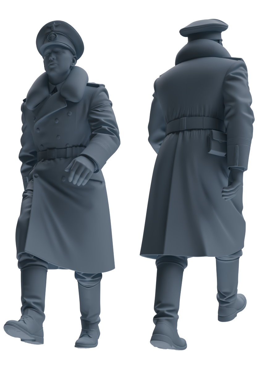 MRY-SFW LYGR713 WWII German Army Officer War Scene Six-Person Advancing Group