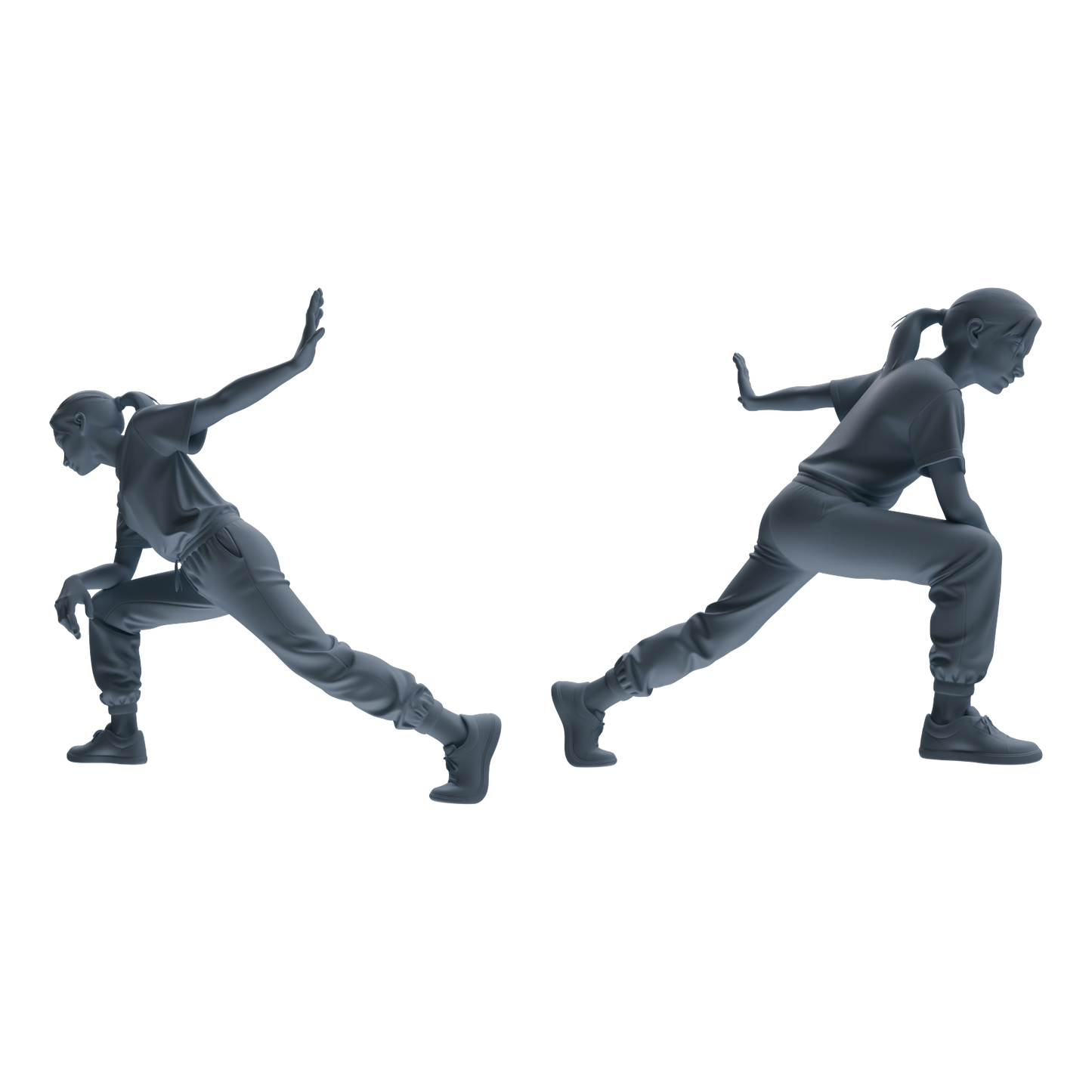 MRY-SFW LYTR820 Stretching Athlete Figure Modern Model 6 pcs Miniature Car Diorama Figures Scene Props Accessories Resin