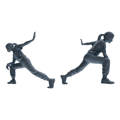 MRY-SFW LYTR820 Stretching Athlete Figure Modern Model 6 pcs Miniature Car Diorama Figures Scene Props Accessories Resin