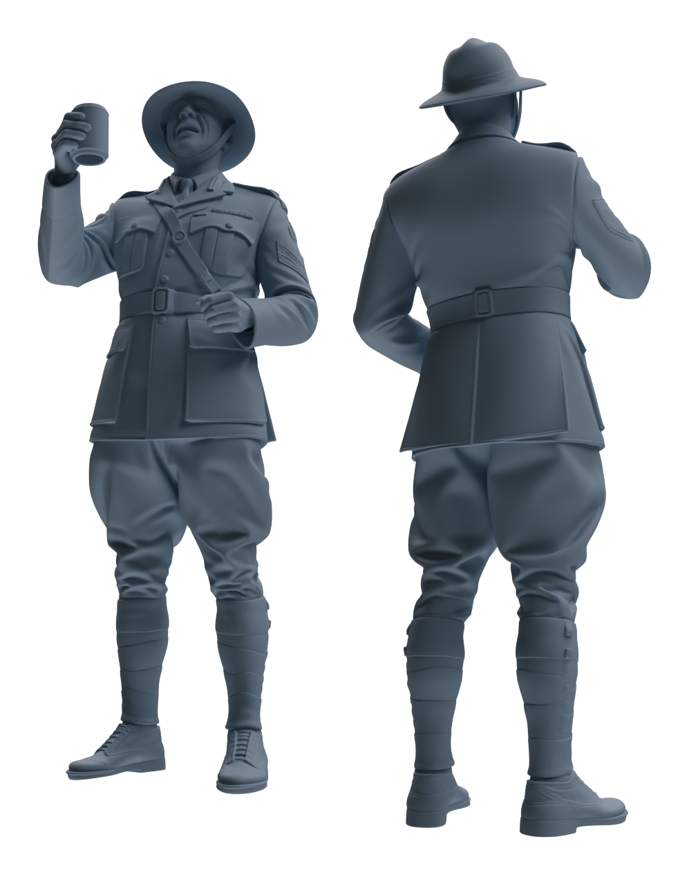 MRY-SFW LYGR603 Historical WWII British Army Six-Person Dancing Group