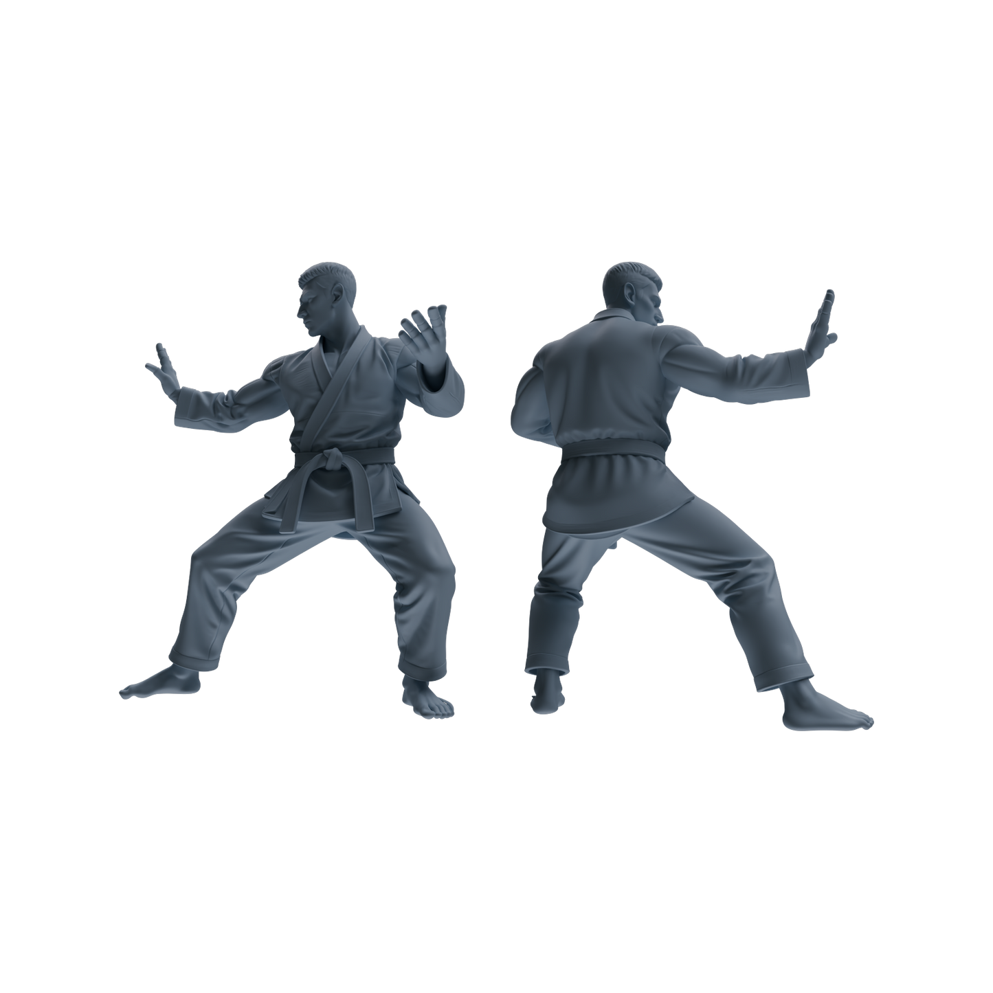 MRY-SFW LYTR815 Karate Male Athlete Figure Modern Model 6 pcs Miniature Car Diorama Figures Scene Props Accessories Resin