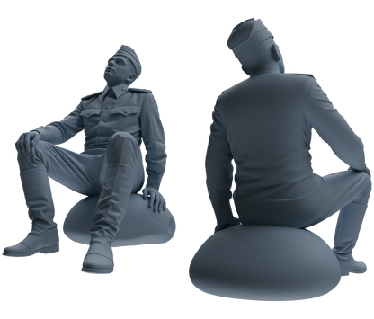 MRY-SFW LYGR729 WWII Soviet Army War Scene Six-Person Conversation Group