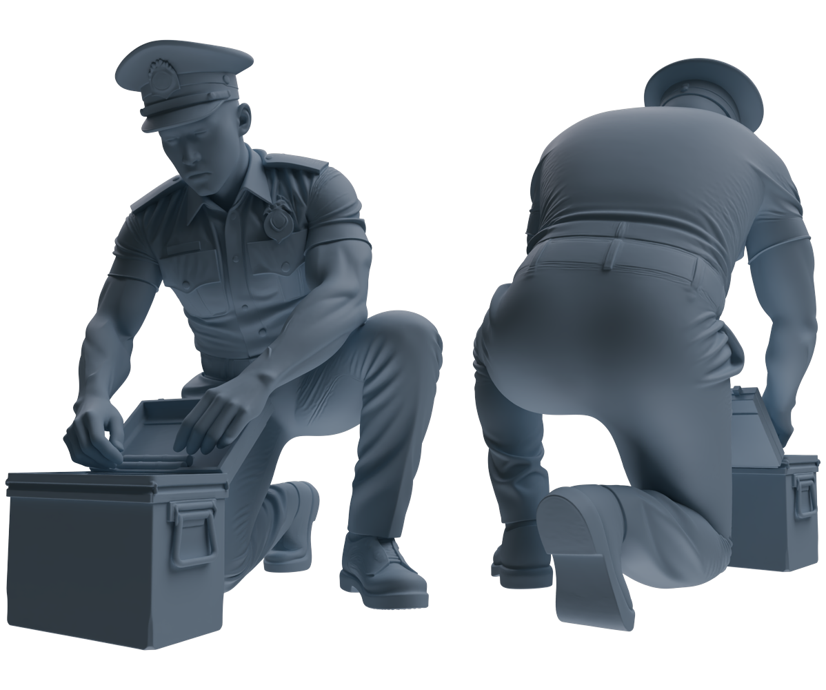 MRY-SFW LYGR772 Modern Hong Kong Police Six-Person Combat Readiness Group