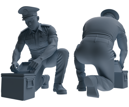MRY-SFW LYGR772 Modern Hong Kong Police Six-Person Combat Readiness Group
