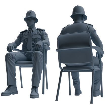 MRY-SFW LYGR802 Modern British Police Six-Person Conversation Group