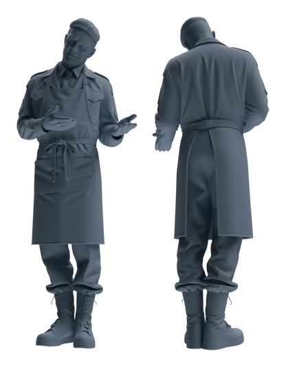 MRY-SFW LYGR592 Historical WWII U.S. Army Seven-Person Mess Hall Group
