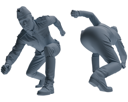 MRY-SFW LYGR726 WWII Soviet Army War Scene Six-Person Combat Group