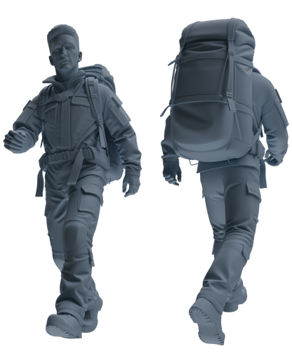 MRY-SFW LYGR693 Modern U.S. Military Six-Person Hiking Group