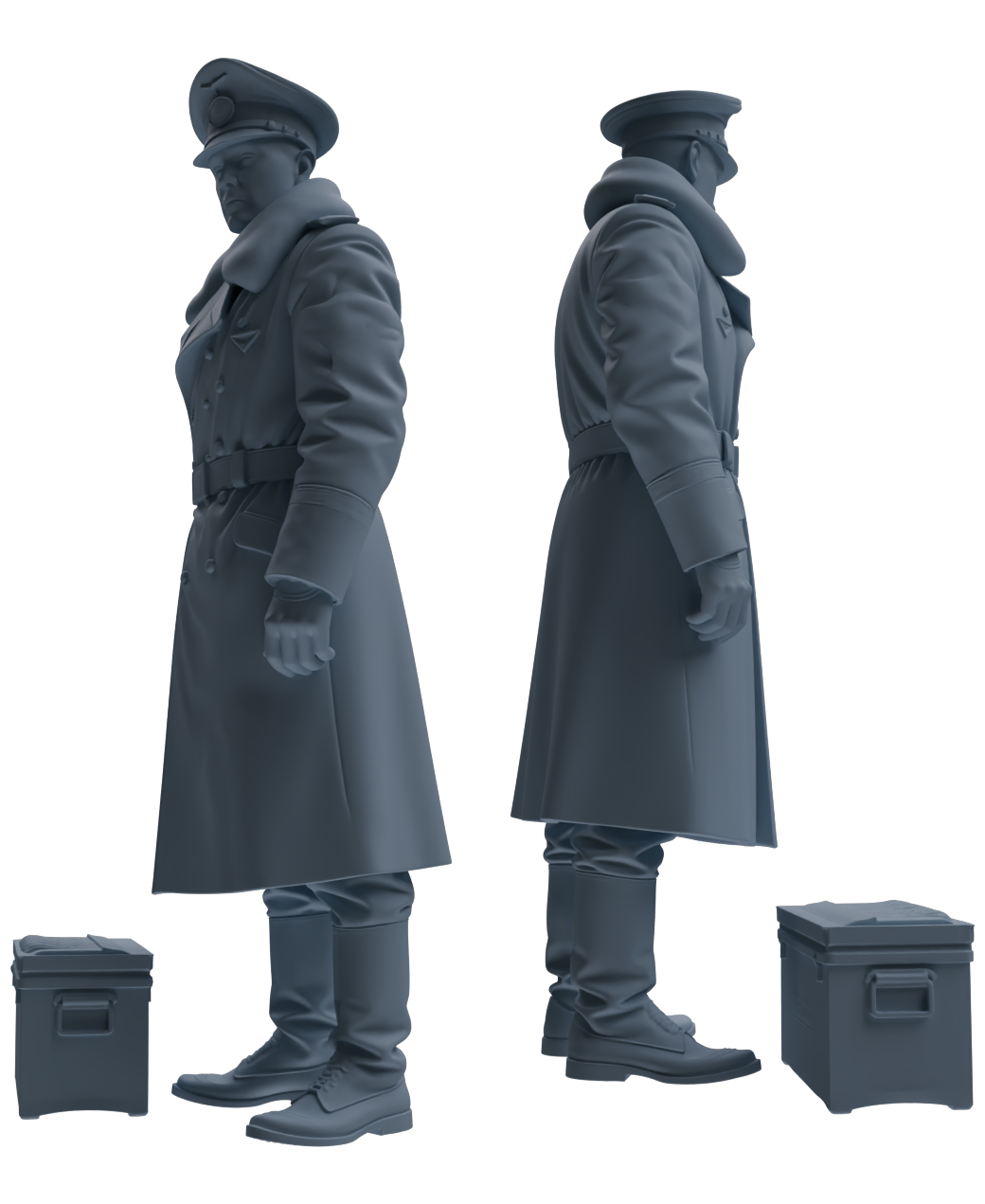 MRY-SFW LYGR709 WWII German Army Logistics Scene Three-Person Internal Conflict Group