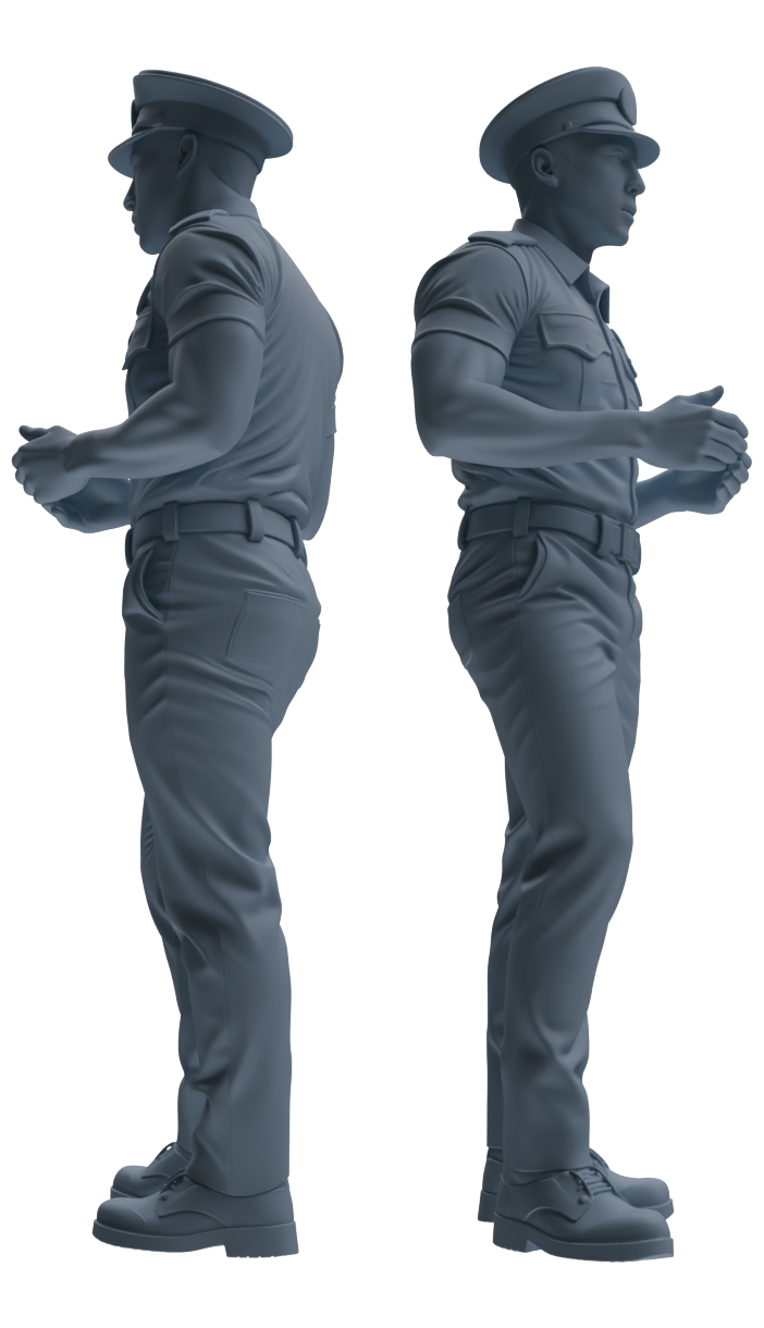 MRY-SFW LYGR766 Modern Hong Kong Police Six-Person Daily Routine