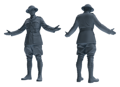 MRY-SFW LYGR599 Historical WWII British Army Six-Person Daily Routine