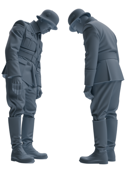 MRY-SFW LYGR702 WWII German Army Story Scene Six-Person Vehicle Rollover Accident Group