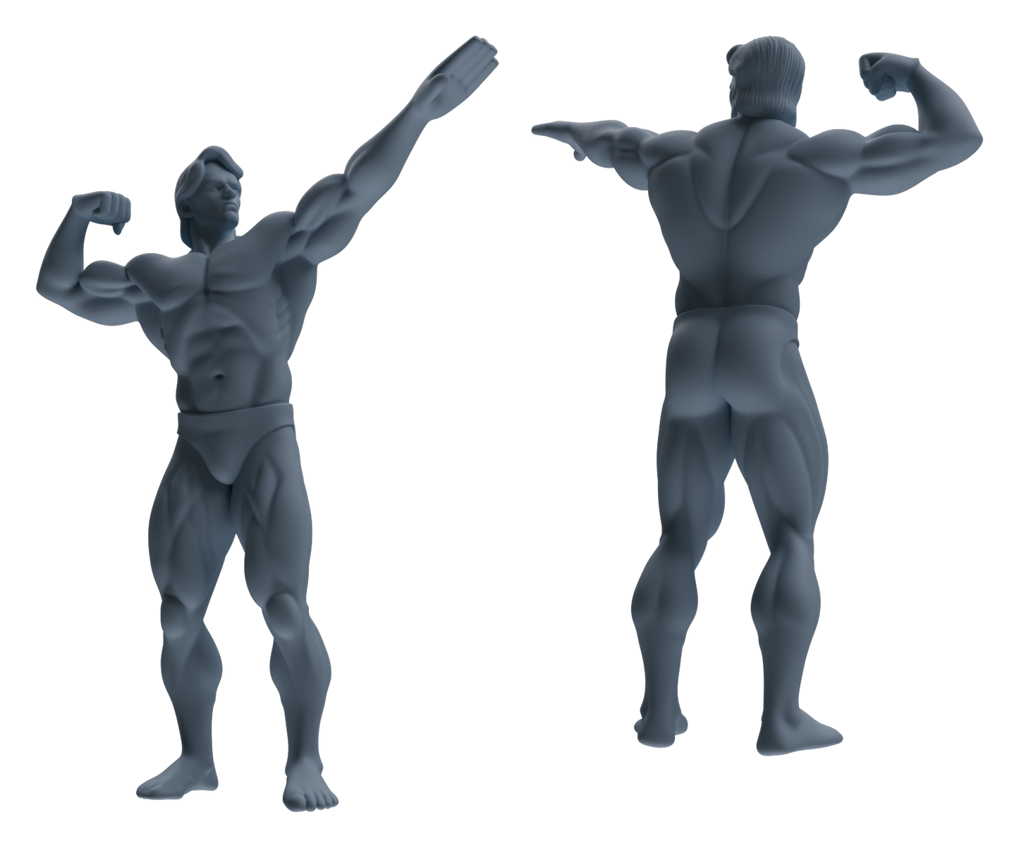 MRY-SFW LYTR829 Male Bodybuilder Figure Modern Model 6 pcs Miniature Car Diorama Figures Scene Props Accessories Resin