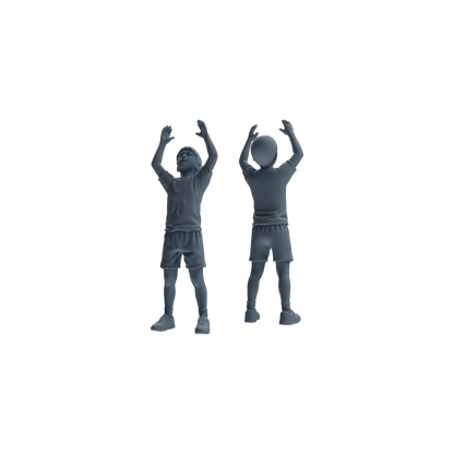 MRY-SFW LYTR819 Child Basketball Player Figure Modern Model 6 pcs Miniature Car Diorama Figures Scene Props Accessories Resin