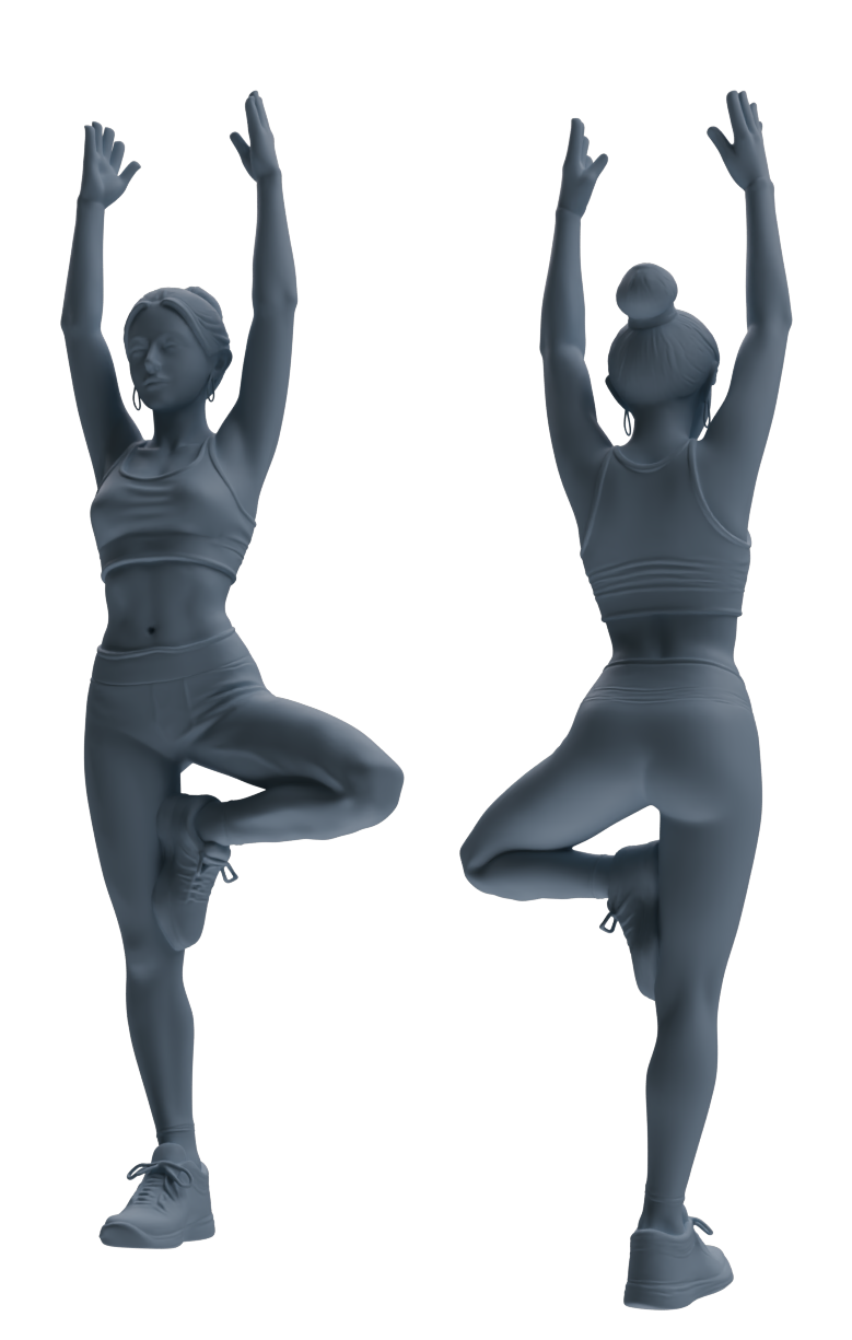MRY-SFW LYTR830 Yoga Female Athlete Figure Modern Model 6 pcs Miniature Car Diorama Figures Scene Props Accessories Resin