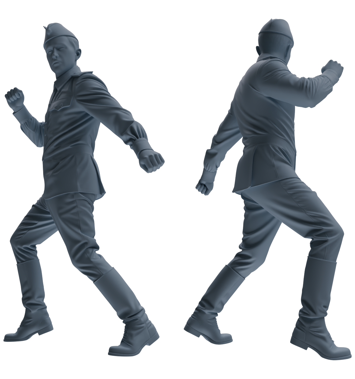 MRY-SFW LYGR733 WWII Soviet Army War Scene Six-Person Dancing Group