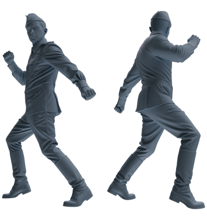 MRY-SFW LYGR733 WWII Soviet Army War Scene Six-Person Dancing Group