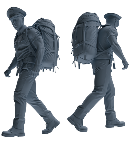 MRY-SFW LYGR762 Modern Hong Kong Police Six-Person Carrying Group