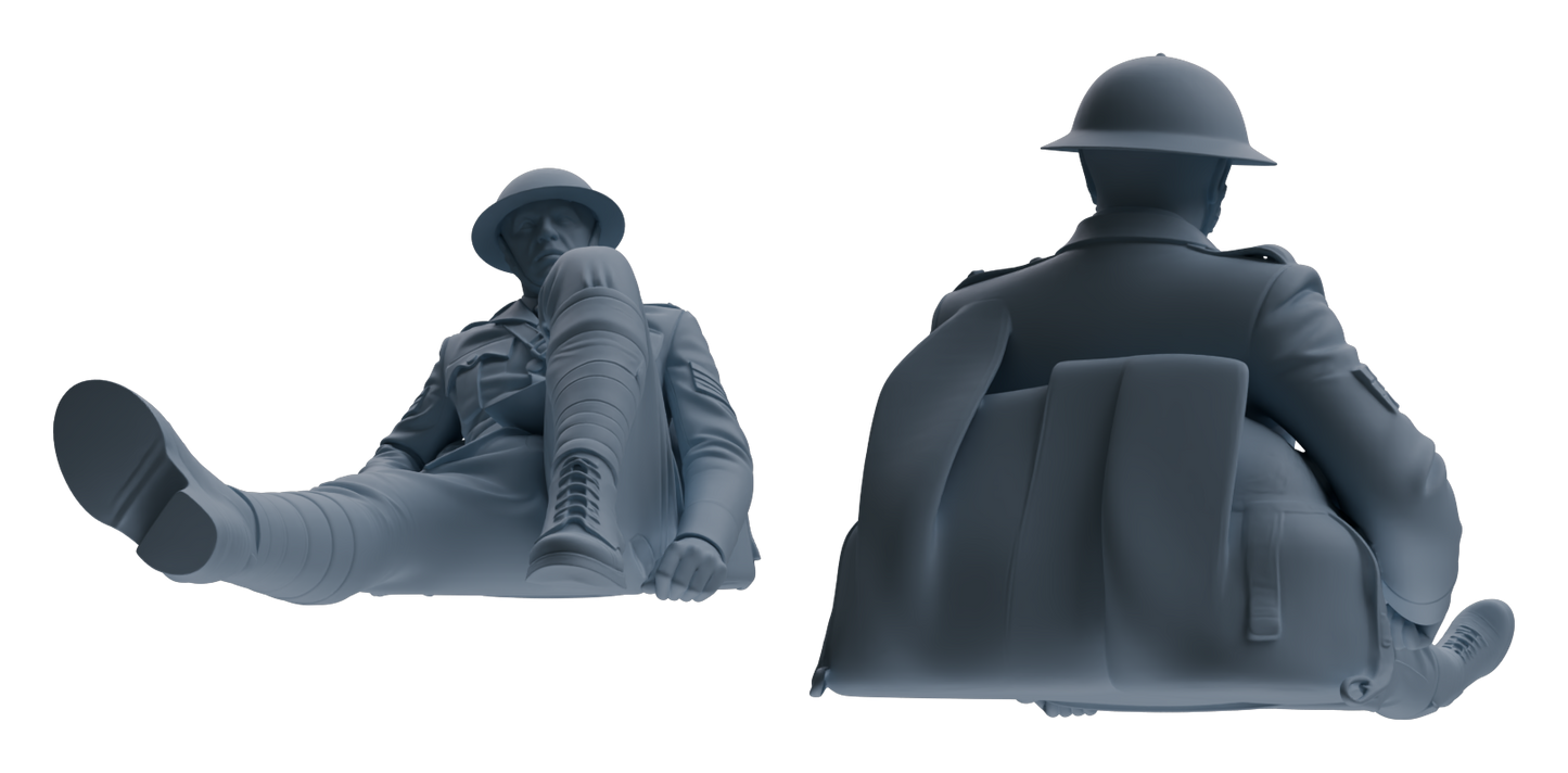 MRY-SFW LYGR601 Historical WWII British Army Seven-Person Rest Group