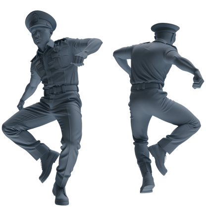 MRY-SFW LYGR769 Modern Hong Kong Police Six-Person Dancing Group