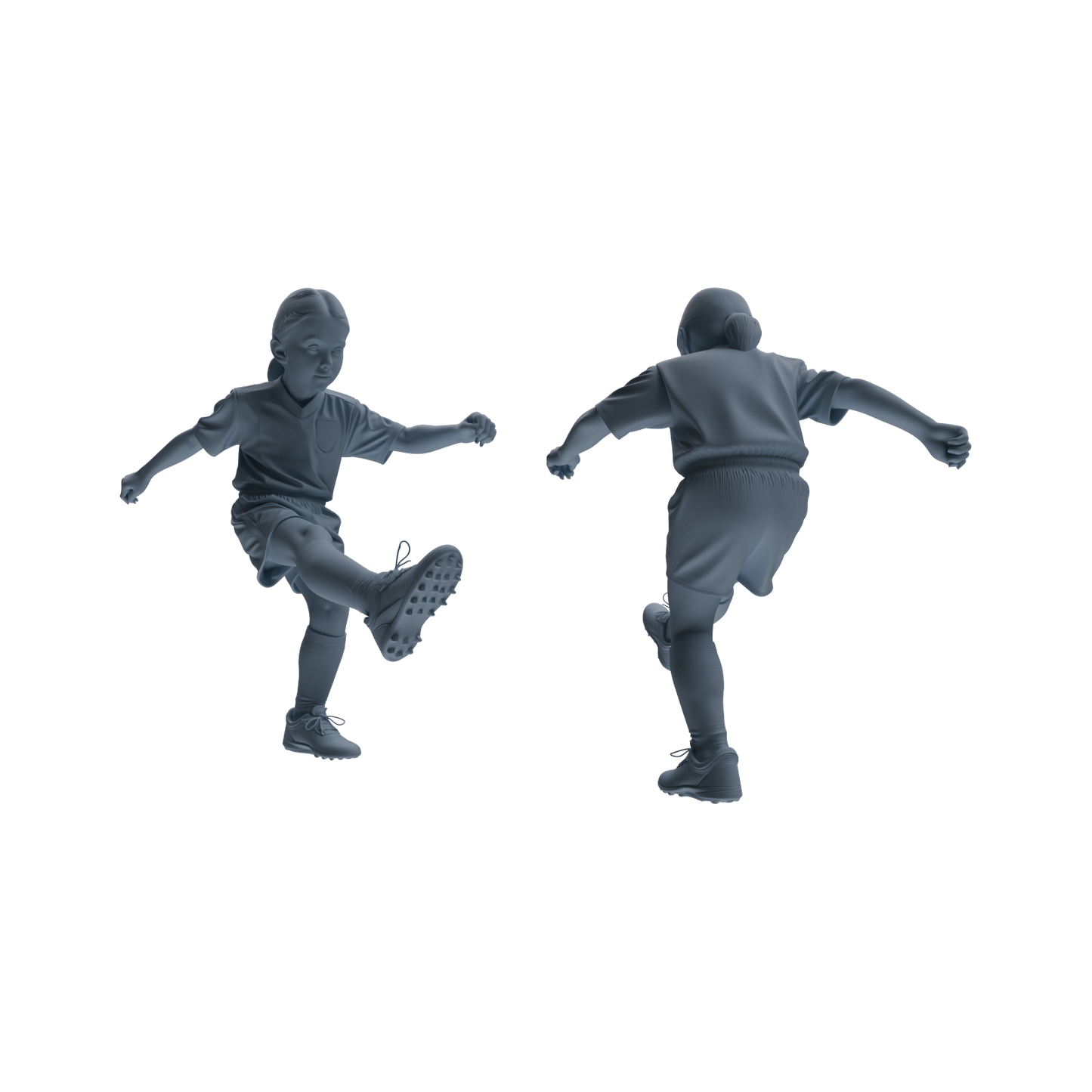 MRY-SFW LYTR805 Female Soccer Player Figure Modern Model 6 pcs Miniature Car Diorama Figures Scene Props Accessories Resin