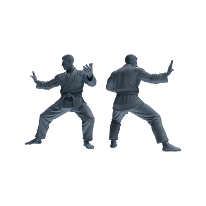 MRY-SFW LYTR816 Karate Female Athlete Figure Modern Model 6 pcs Miniature Car Diorama Figures Scene Props Accessories Resin