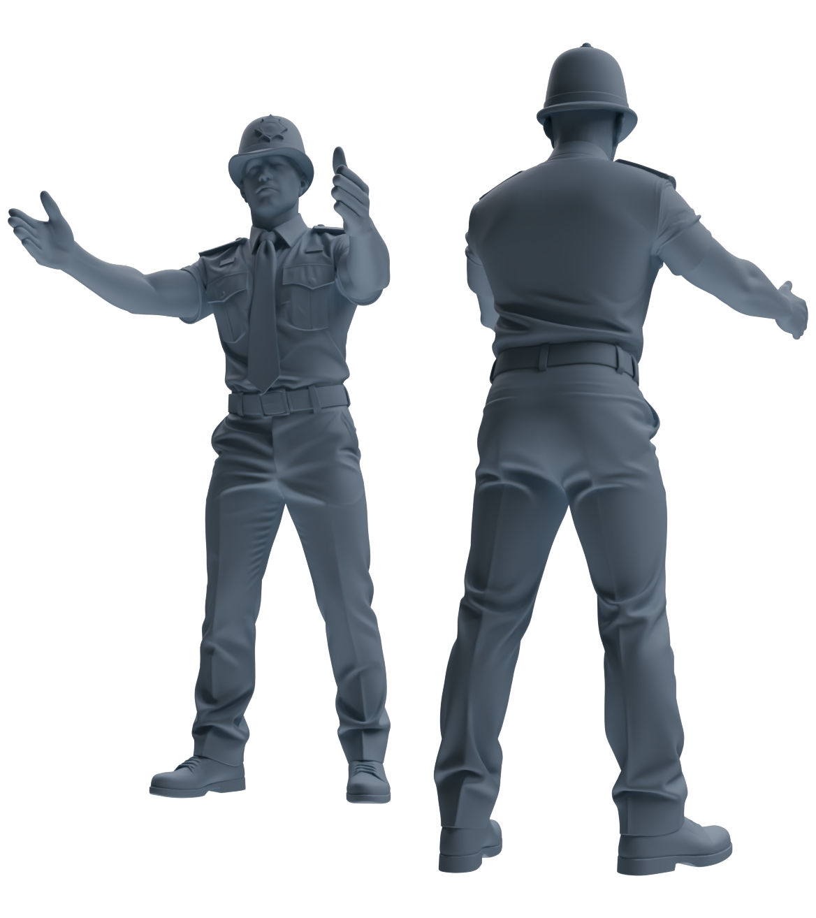 MRY-SFW LYGR804 Modern British Police Six-Person Daily Routine