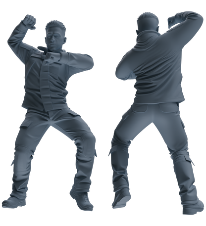 MRY-SFW LYGR692 Modern U.S. Military Six-Person Dancing Group