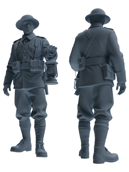 MRY-SFW SSTR177 Miniatures Soldier Model Kit Combat Engineer Soldier Modern Model 6 pcs