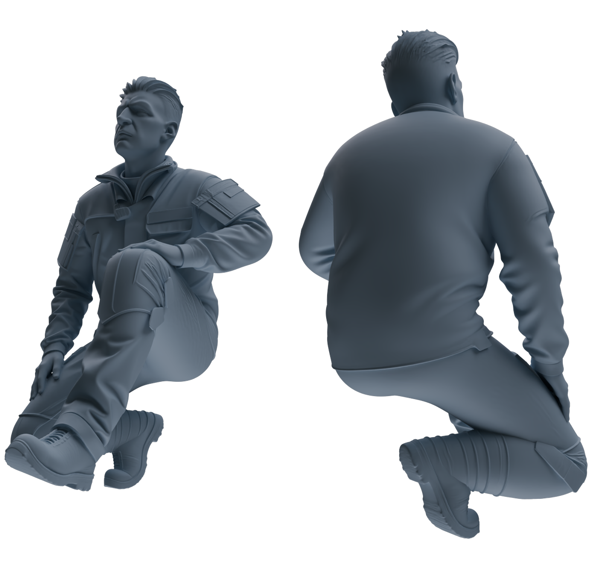 MRY-SFW LYGR698 Modern U.S. Military Six-Person Reprimand Group