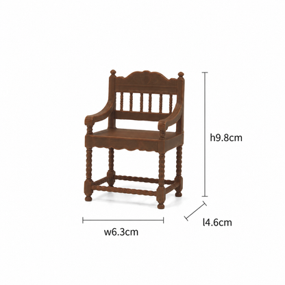 RHF0452G Mid-Century Modern Accent Chair Desktop Ornament Creative DIY Hut Furniture Dollhouse Accessories House Model Accessories Miniature Home Mini Model Dollhouse Accessories