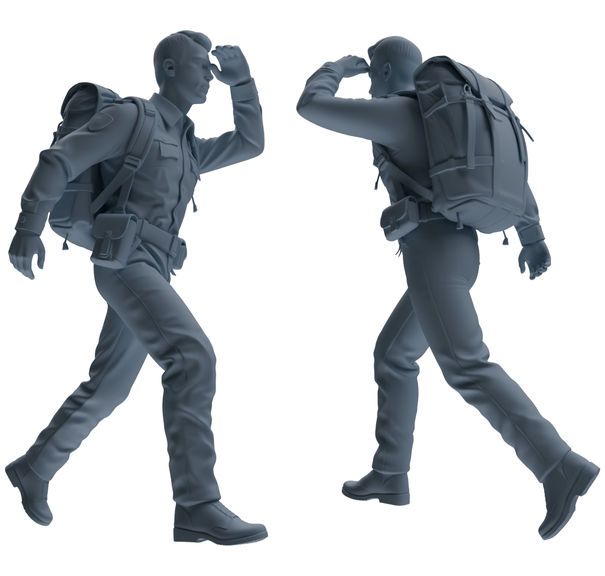 MRY-SFW LYGR678 Los Angeles Patrol Police Seven-Person Foot Patrol Group