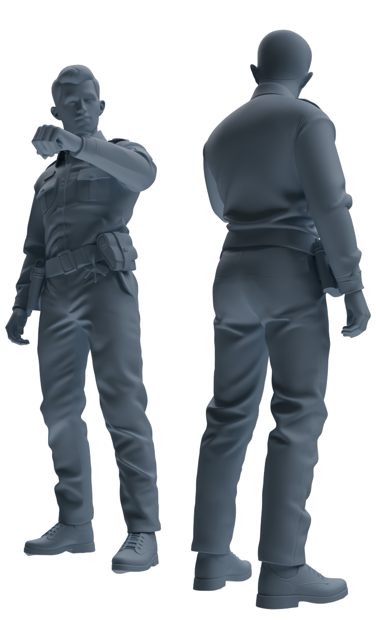 MRY-SFW LYGR676 Los Angeles Patrol Police Seven-Person Daily Routine 3