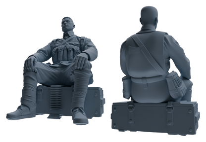 MRY-SFW LYGR608 Historical People's Liberation Army Seven-Person Rest Group