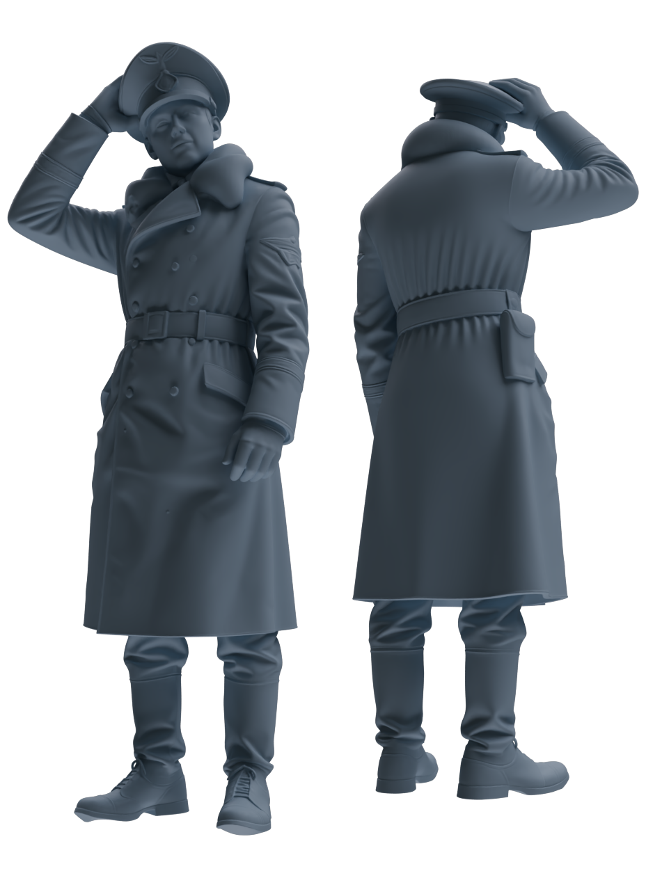 MRY-SFW LYGR702 WWII German Army Story Scene Six-Person Vehicle Rollover Accident Group