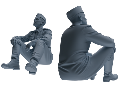 MRY-SFW LYGR734 WWII Soviet Army War Scene Seven-Person Rest Group