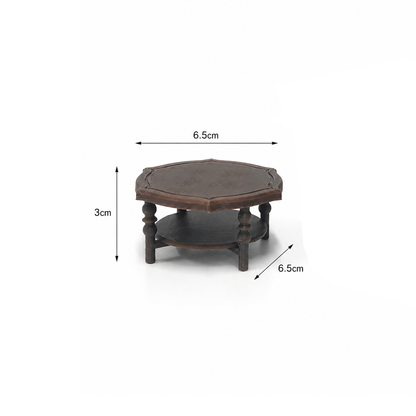 RHF0463I European-style coffee table Vintage Dollhouse Victorian Style Miniature Furniture European Miniature Furniture Rococo Mini Furniture Mini European Coffee Table