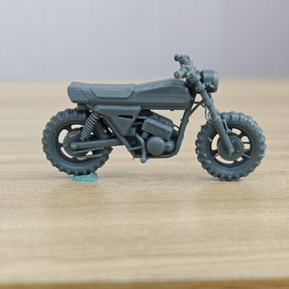 MRY-SFW LYTA533 Retro Mini Scrambler Style Motorcycle Model – LCD 3D printed resin model kit, image 2