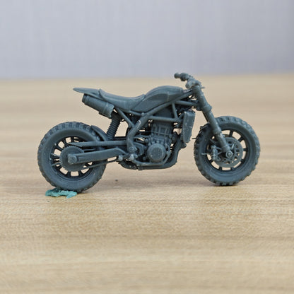 MRY-SFW LYTA554 Retro Off Road Style Scrambler Motorcycle Mo – LCD 3D printed resin model kit, image 2