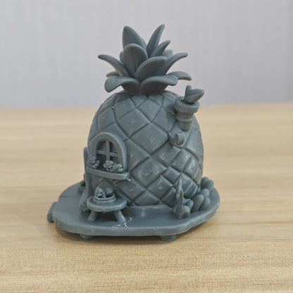 Pineapple House Miniature Model - 3D Printed Fairy Tale Diorama Decor Ornament MRY-SFW LYTS188