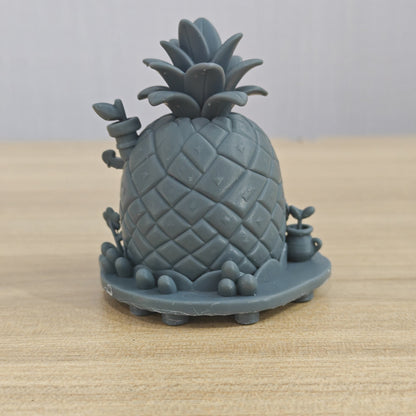 Pineapple House Miniature Model - 3D Printed Fairy Tale Diorama Decor Ornament MRY-SFW LYTS188