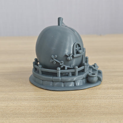 Peach House Miniature Model - 3D Printed Fairy Tale Diorama Decor Ornament MRY-SFW LYTS189