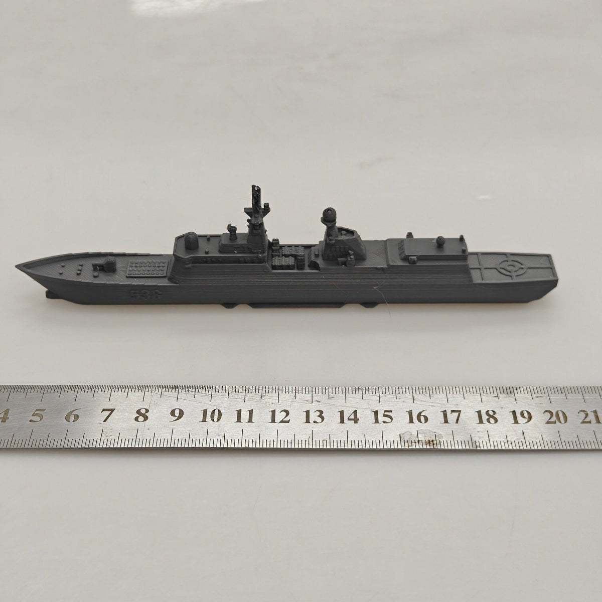 Type 054A Yantai Frigate (538) MRY-SFW KT0425 FDM 3D Printed Warship Model