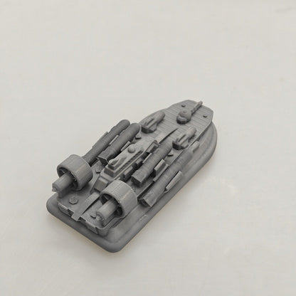 007 Coastal Assassin Hovercraft Missile Boat MRY-SFW KT0418 FDM 3D Printed Warship Model