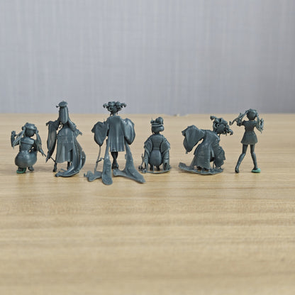 MRY-SFW LYGR102 Beautiful female2 zombie game theme resin white model miniature soldier character model scene character figure hand painted