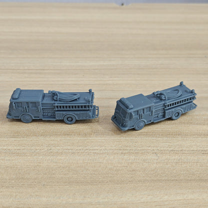 MRY-SFW LYTA014 3D Printed High-Detail Fire Tanker Rescue Truck Unpainted Model - DIY Paintable Kit  Multi Scale for Diorama  Special Vehicle Collectors