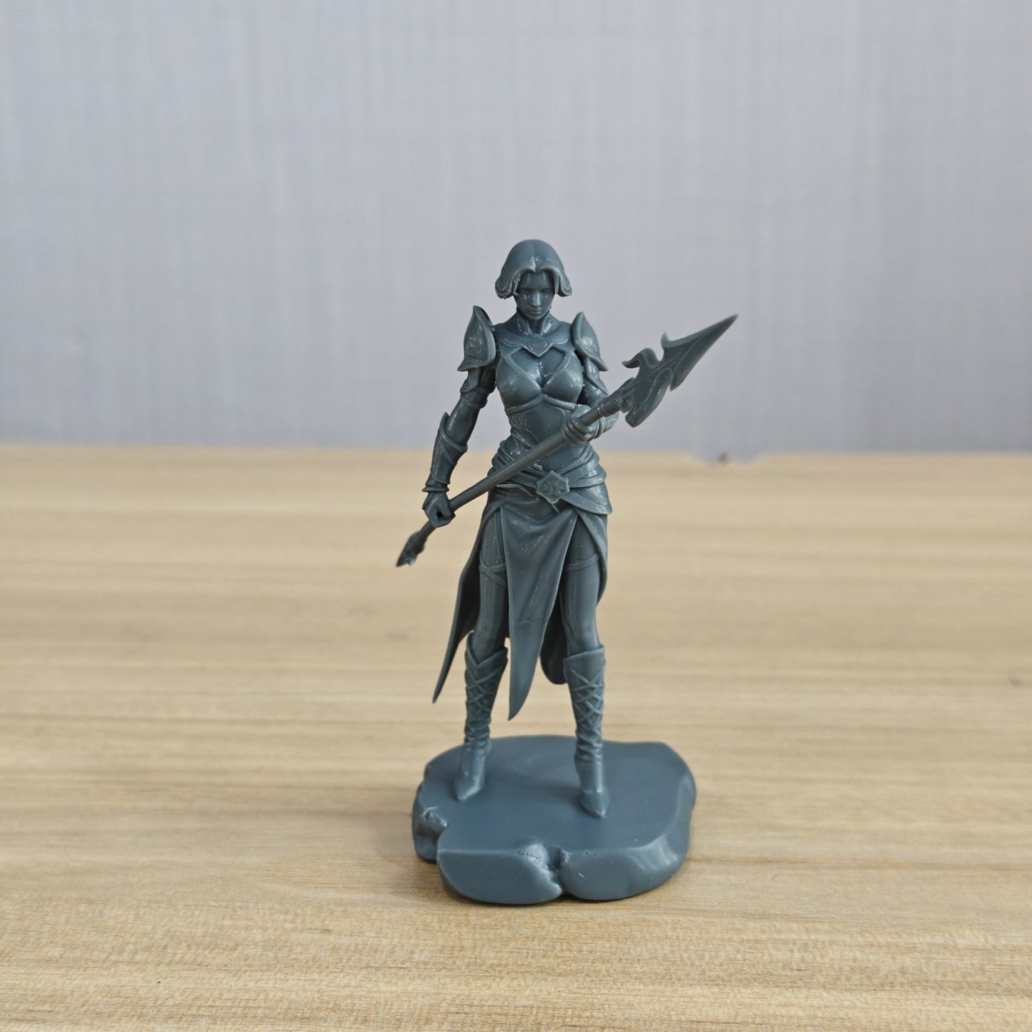 MRY-SFW LYTR1347 Wind Pattern Spear Female Ranger Fantasy Warrior 3D Printed Figure Model