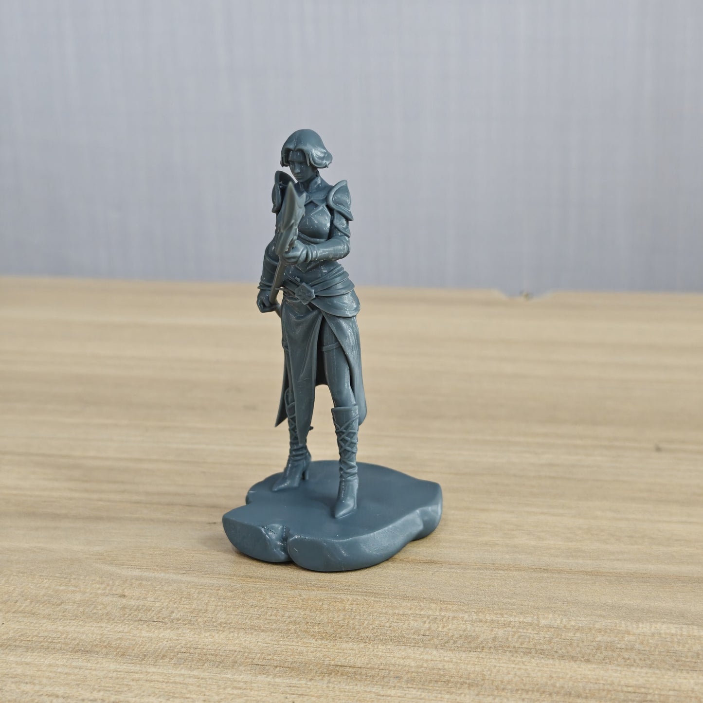 MRY-SFW LYTR1347 Wind Pattern Spear Female Ranger Fantasy Warrior 3D Printed Figure Model